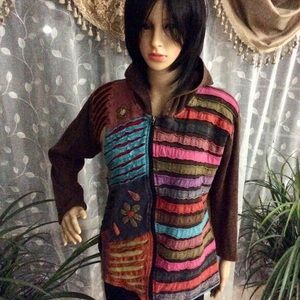 Razor Cut Nepal Hoodie Sweater/ Jacket